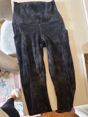 lululemon athletica Black Tie-Dye leggings